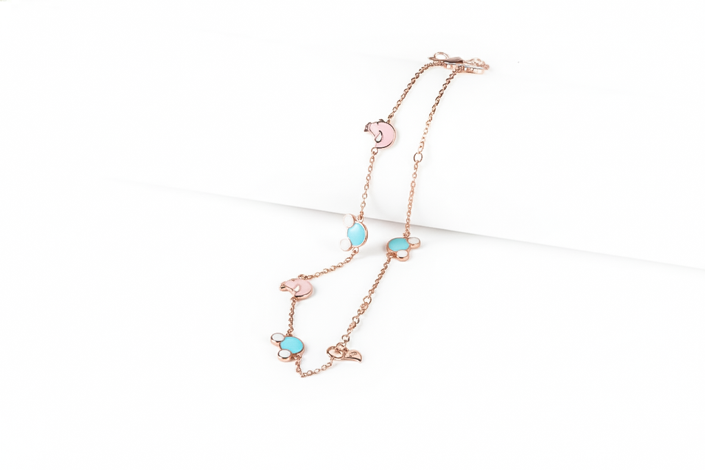 Baby Cartoon Chain Bracelet | 925 Sterling Silver