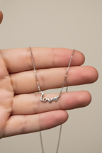 Love Laser-Cut Pendant Necklace | 925 Sterling Silver