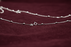 Minimal Beaded Silver Chain Necklace | 925 Sterling Silver