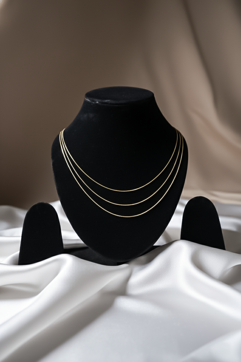 Trinity Layered Silver Necklace (3 Layer) | 925 Sterling Silver