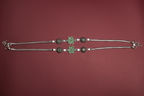 Emerald Bloom Silver Payal (10 Inch) | 925 Sterling Silver Anklet