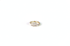 Yellow Gold Diamond Wrap Ring (Adjustable) | 925 Sterling Silver