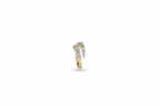 Yellow Gold Diamond Wrap Ring (Adjustable) | 925 Sterling Silver
