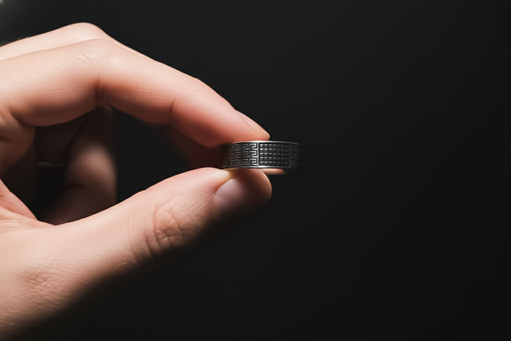 Iced Oval Zircon Ring for Men | 925 Sterling Silver