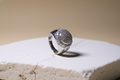 Iced Oval Zircon Ring for Men | 925 Sterling Silver