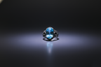 Aquamarine Blue Men’s Statement Ring | 925 Sterling Silver
