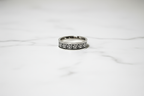 Oxidized Band Challah Ring