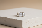 Square Silver Statement Ring | 925 Sterling Silver