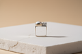 Square Pearl Silver Ring | 925 Sterling Silver