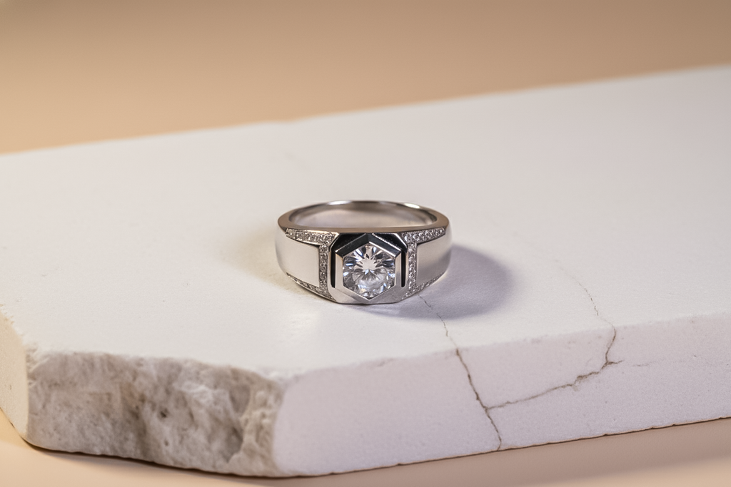 Maharaja Zircon Silver Ring for Men | 925 Sterling Silver