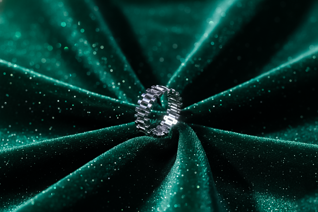 Watch Link Stainless Steel Ring | Silver Ring for Men