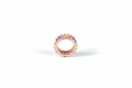 Rose Gold Rainbow Sapphire Eternity Ring | 925 Sterling Silver