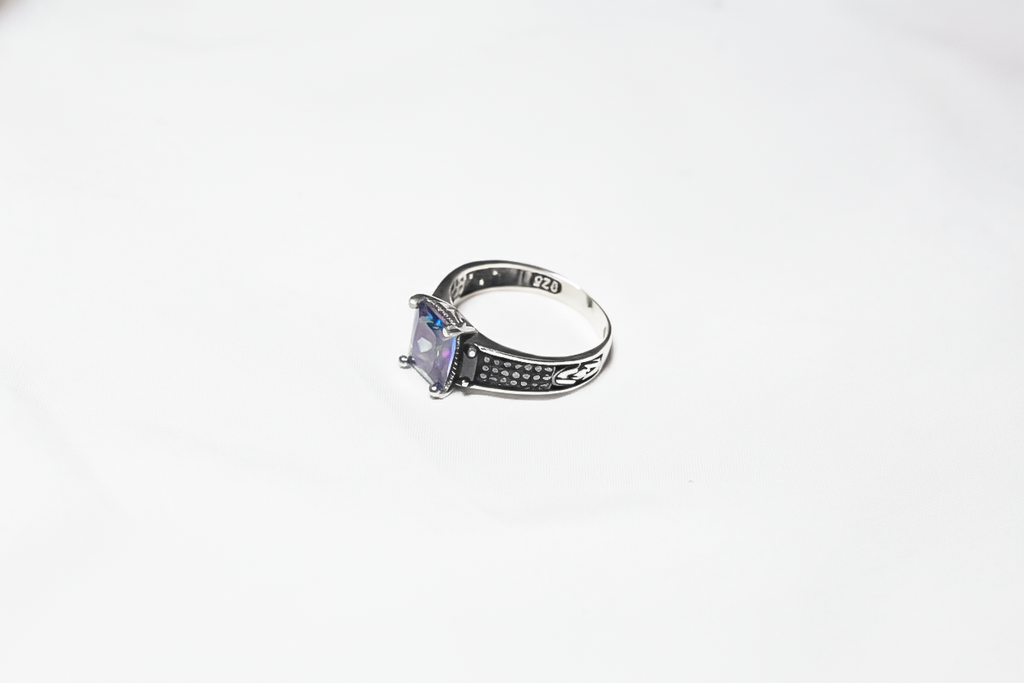 Mystic Topaz Statement Ring for Men | 925 Sterling Silver