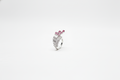 Ruby Arc Dual Band Ring | 925 Sterling Silver Statement Ring